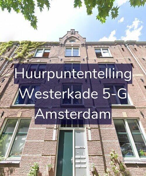 Foto gevel Huurpuntentelling voor Westerkade 5-G, Amsterdam