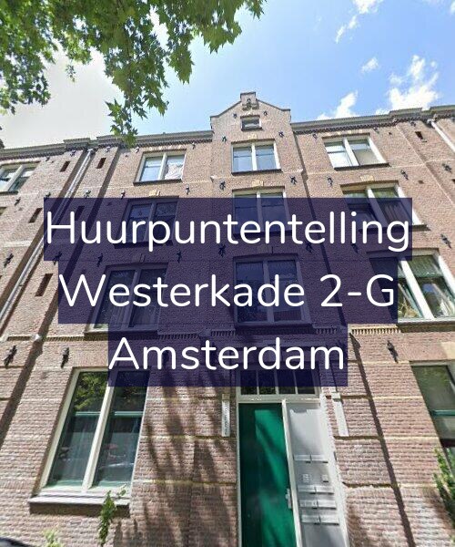 Foto gevel Huurpuntentelling voor Westerkade 2-G, Amsterdam