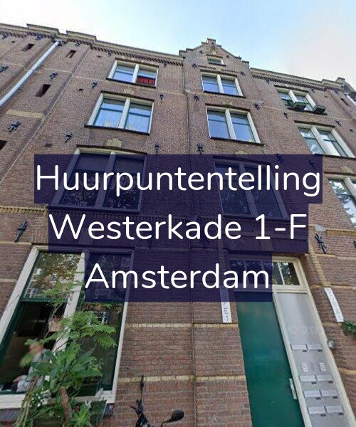 Foto gevel Huurpuntentelling voor Westerkade 1-F, Amsterdam