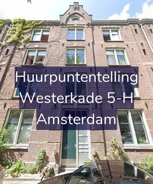 Foto gevel Huurpuntentelling voor Westerkade 5-H, Amsterdam