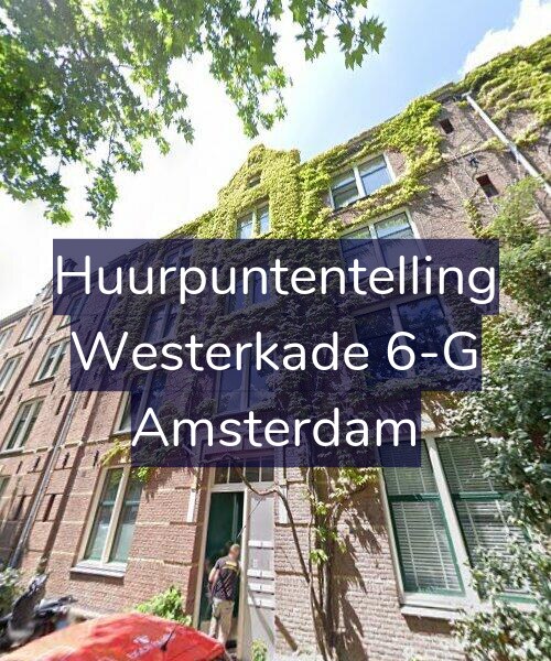 Foto gevel Huurpuntentelling voor Westerkade 6-G, Amsterdam