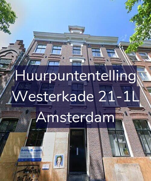 Foto gevel Huurpuntentelling voor Westerkade 21-1L, Amsterdam