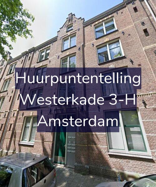 Foto gevel Huurpuntentelling voor Westerkade 3-H, Amsterdam