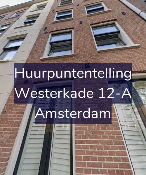 Foto gevel Huurpuntentelling voor Westerkade 12-A, Amsterdam