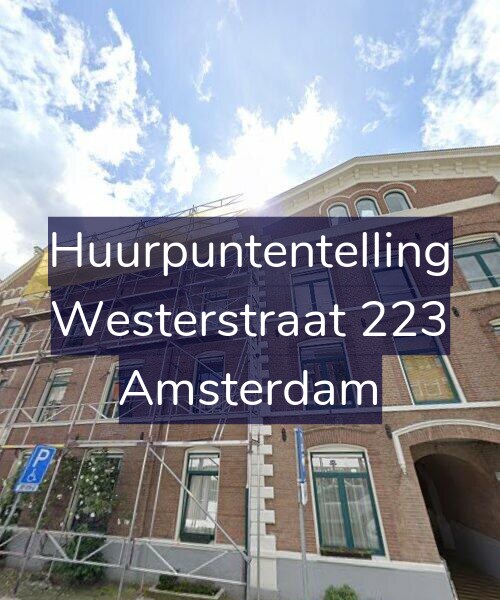 Foto gevel Huurpuntentelling voor Westerstraat 223, Amsterdam