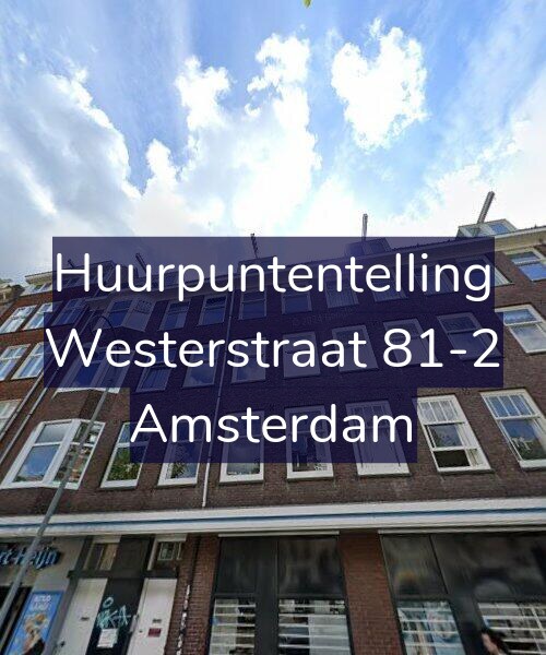 Foto gevel Huurpuntentelling voor Westerstraat 81-2, Amsterdam