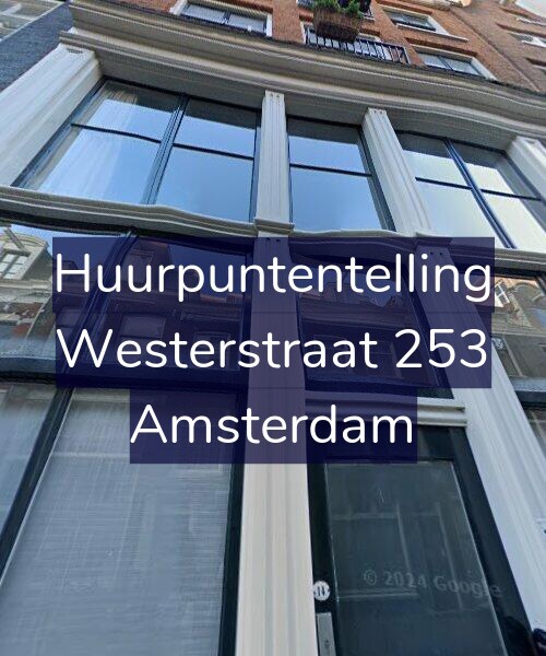 Foto gevel Huurpuntentelling voor Westerstraat 253, Amsterdam