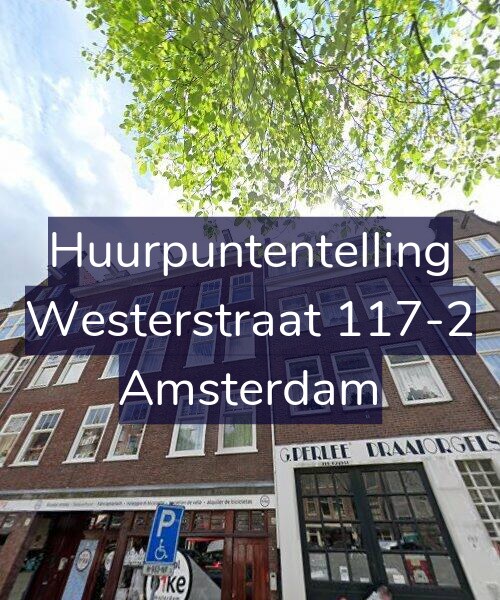 Foto gevel Huurpuntentelling voor Westerstraat 117-2, Amsterdam