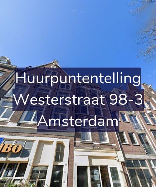 Foto gevel Huurpuntentelling voor Westerstraat 98-3, Amsterdam
