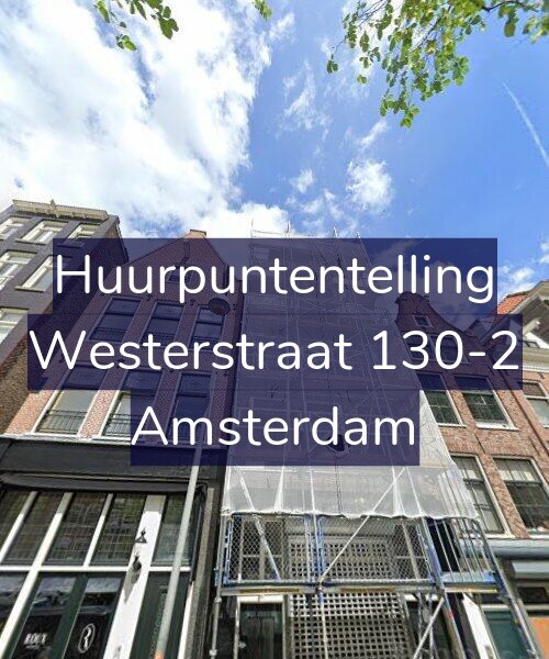 Foto gevel Huurpuntentelling voor Westerstraat 130-2, Amsterdam