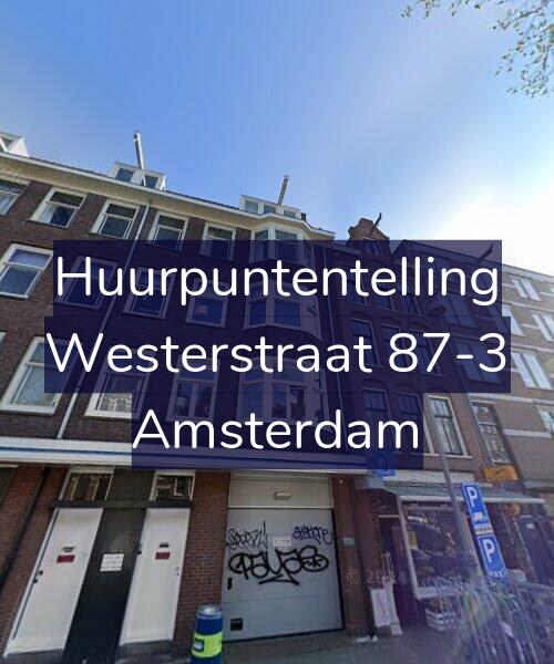Foto gevel Huurpuntentelling voor Westerstraat 87-3, Amsterdam