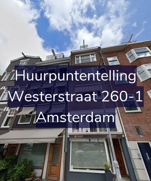 Foto gevel Huurpuntentelling voor Westerstraat 260-1, Amsterdam