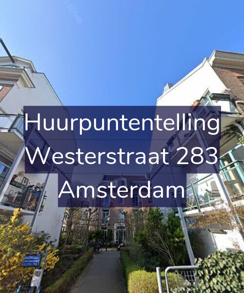 Foto gevel Huurpuntentelling voor Westerstraat 283, Amsterdam