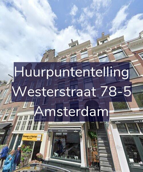 Foto gevel Huurpuntentelling voor Westerstraat 78-5, Amsterdam