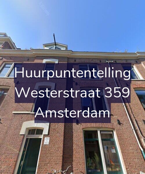 Foto gevel Huurpuntentelling voor Westerstraat 359, Amsterdam
