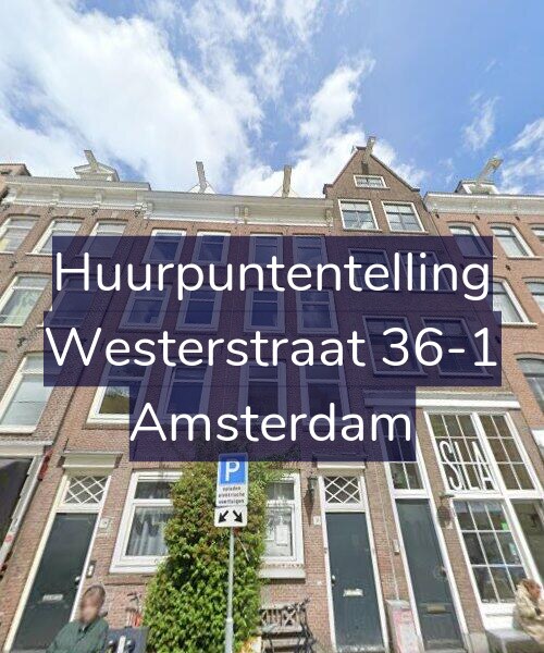 Foto gevel Huurpuntentelling voor Westerstraat 36-1, Amsterdam