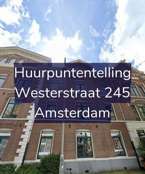 Foto gevel Huurpuntentelling voor Westerstraat 245, Amsterdam