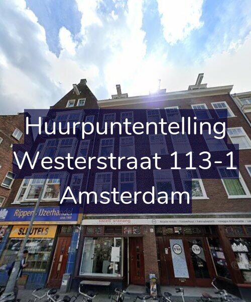 Foto gevel Huurpuntentelling voor Westerstraat 113-1, Amsterdam
