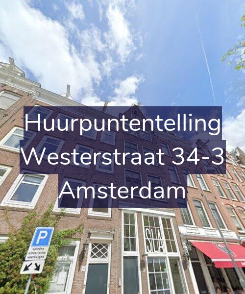 Foto gevel Huurpuntentelling voor Westerstraat 34-3, Amsterdam