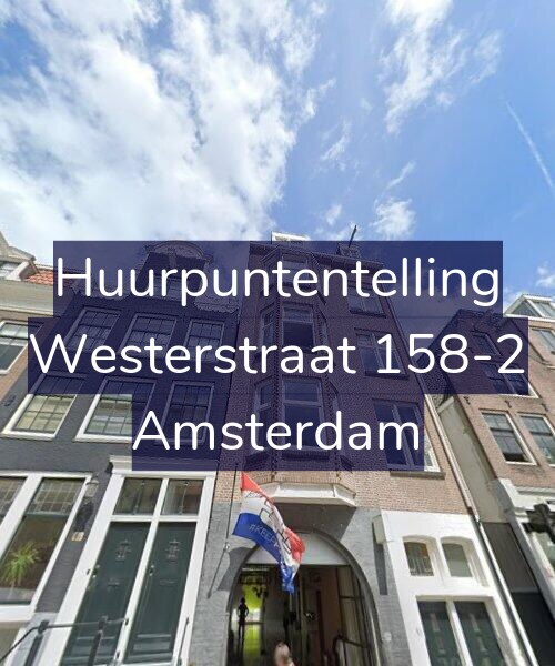 Foto gevel Huurpuntentelling voor Westerstraat 158-2, Amsterdam