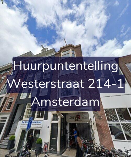 Foto gevel Huurpuntentelling voor Westerstraat 214-1, Amsterdam