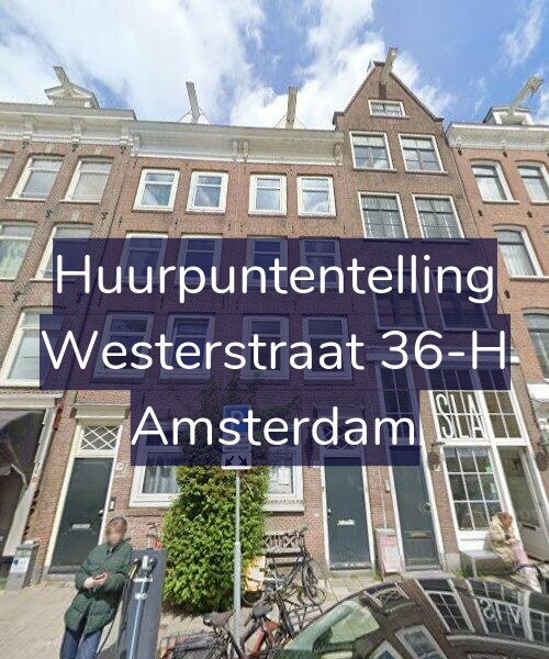 Foto gevel Huurpuntentelling voor Westerstraat 36-H, Amsterdam