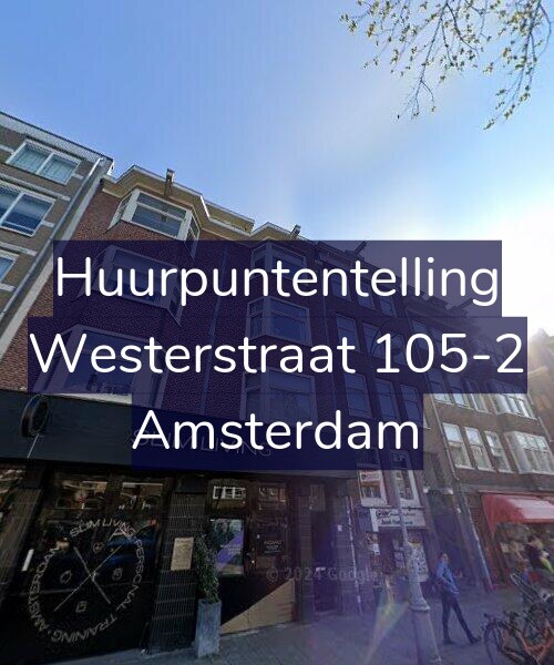 Foto gevel Huurpuntentelling voor Westerstraat 105-2, Amsterdam