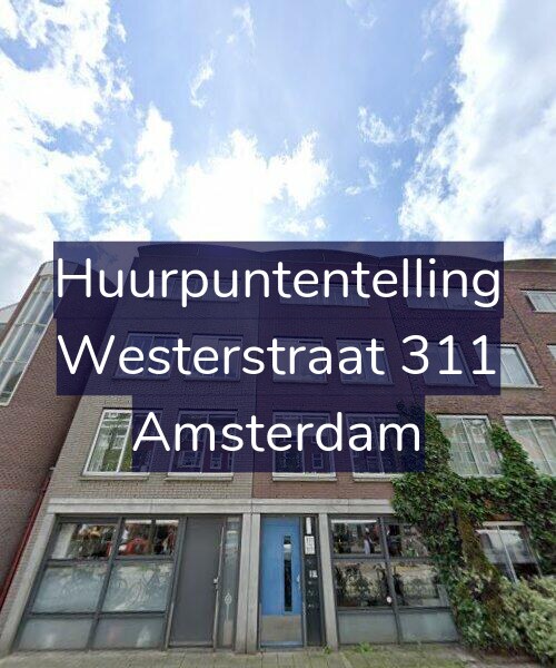 Foto gevel Huurpuntentelling voor Westerstraat 311, Amsterdam
