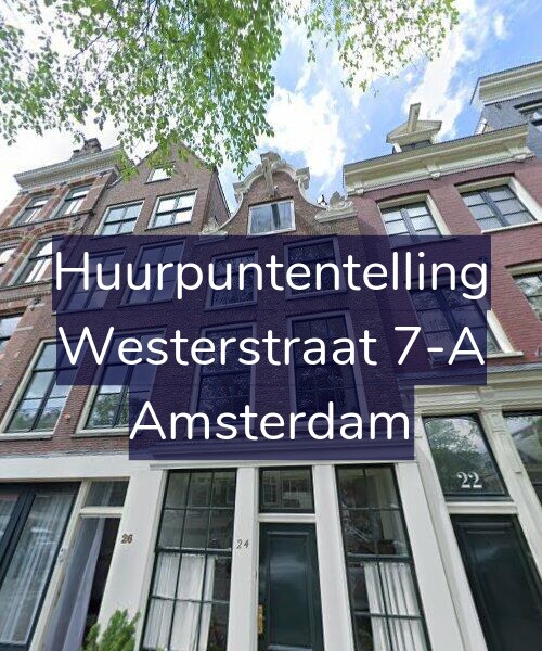 Foto gevel Huurpuntentelling voor Westerstraat 7-A, Amsterdam
