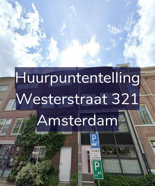 Foto gevel Huurpuntentelling voor Westerstraat 321, Amsterdam