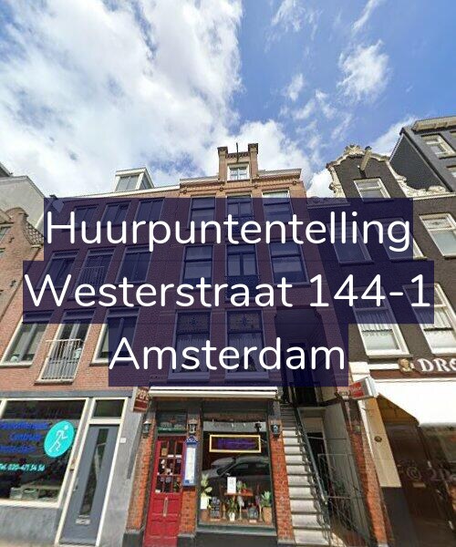 Foto gevel Huurpuntentelling voor Westerstraat 144-1, Amsterdam