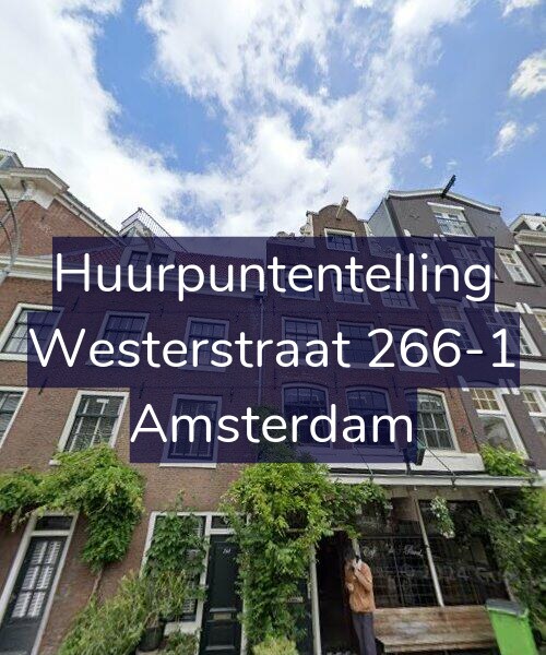 Foto gevel Huurpuntentelling voor Westerstraat 266-1, Amsterdam