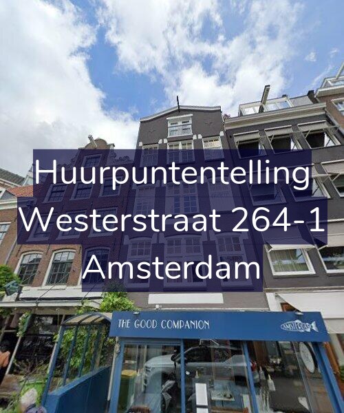 Foto gevel Huurpuntentelling voor Westerstraat 264-1, Amsterdam