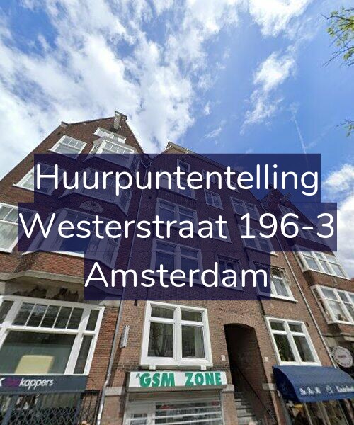 Foto gevel Huurpuntentelling voor Westerstraat 196-3, Amsterdam