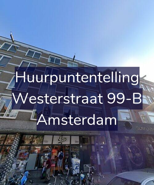 Foto gevel Huurpuntentelling voor Westerstraat 99-B, Amsterdam