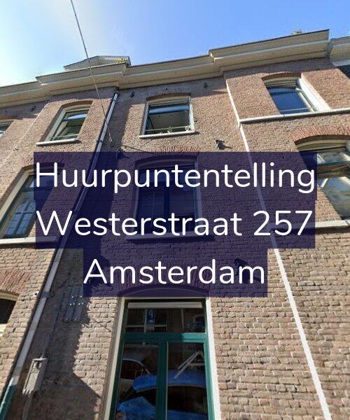 Foto gevel Huurpuntentelling voor Westerstraat 257, Amsterdam
