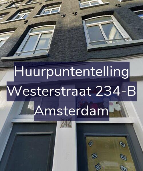 Foto gevel Huurpuntentelling voor Westerstraat 234-B, Amsterdam