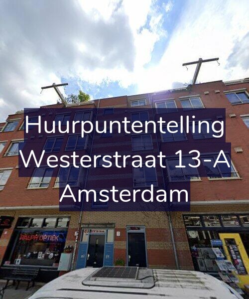 Foto gevel Huurpuntentelling voor Westerstraat 13-A, Amsterdam