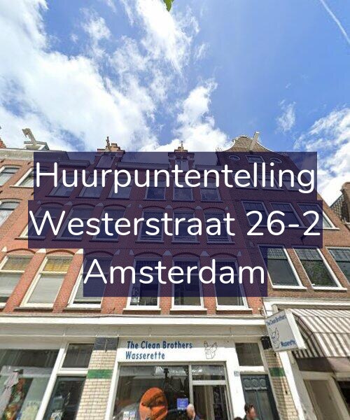 Foto gevel Huurpuntentelling voor Westerstraat 26-2, Amsterdam