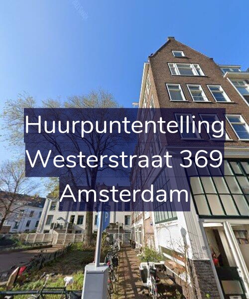 Foto gevel Huurpuntentelling voor Westerstraat 369, Amsterdam