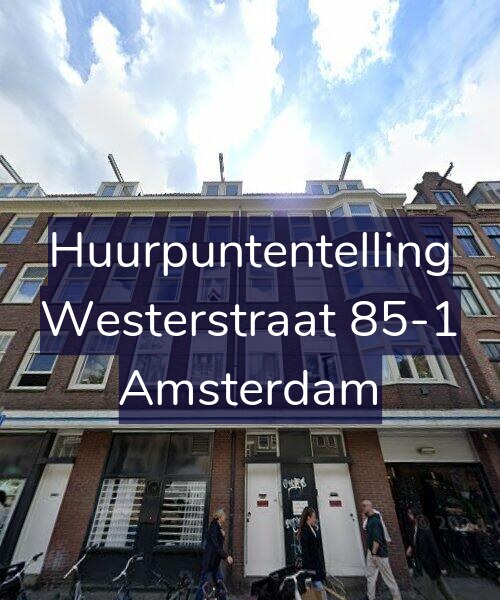 Foto gevel Huurpuntentelling voor Westerstraat 85-1, Amsterdam