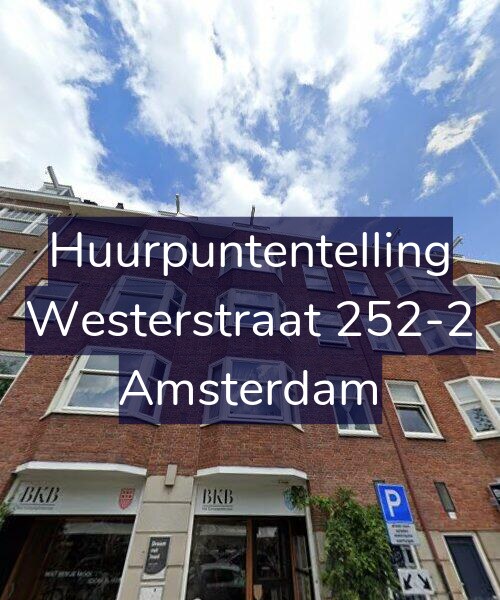 Foto gevel Huurpuntentelling voor Westerstraat 252-2, Amsterdam