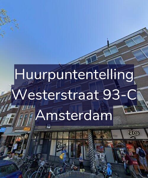 Foto gevel Huurpuntentelling voor Westerstraat 93-C, Amsterdam