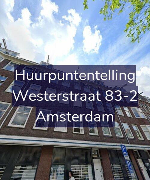 Foto gevel Huurpuntentelling voor Westerstraat 83-2, Amsterdam