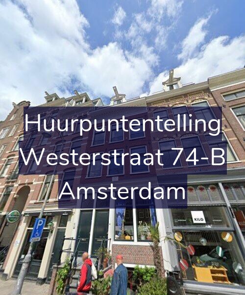 Foto gevel Huurpuntentelling voor Westerstraat 74-B, Amsterdam