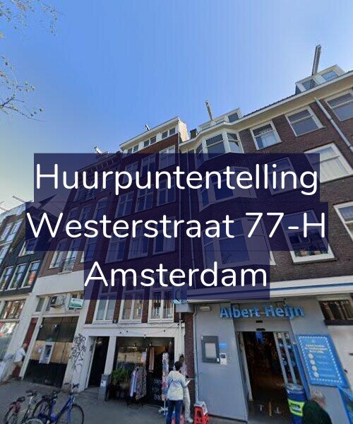 Foto gevel Huurpuntentelling voor Westerstraat 77-H, Amsterdam