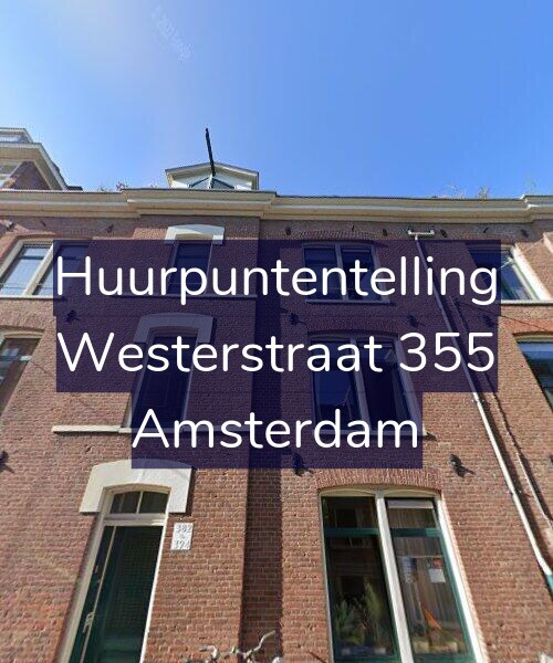Foto gevel Huurpuntentelling voor Westerstraat 355, Amsterdam