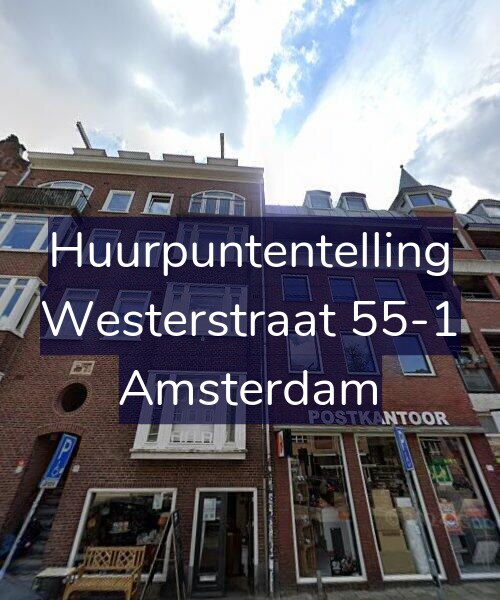 Foto gevel Huurpuntentelling voor Westerstraat 55-1, Amsterdam