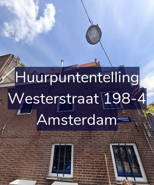 Foto gevel Huurpuntentelling voor Westerstraat 198-4, Amsterdam