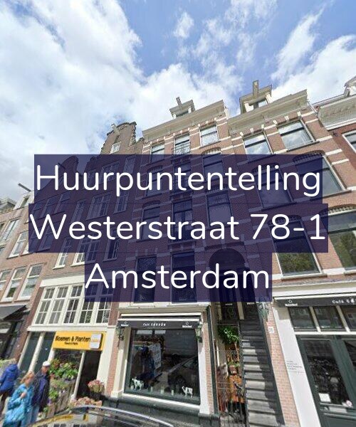 Foto gevel Huurpuntentelling voor Westerstraat 78-1, Amsterdam